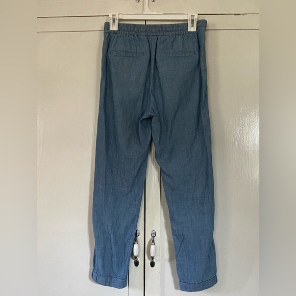 J Crew Tie-Waist Seaside Pant in Chambray - Picture 6 of 9